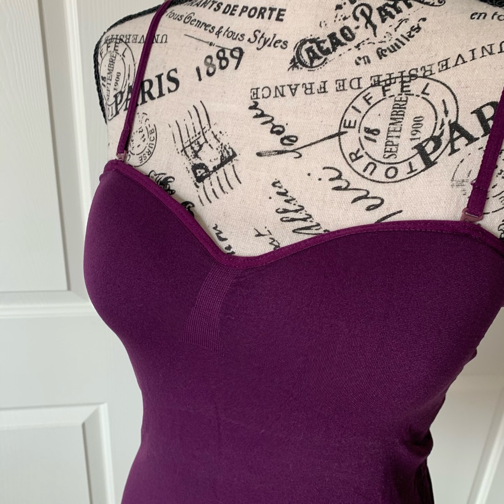 Plum Purple Camisole with Bra insert - Picture 3 of 6